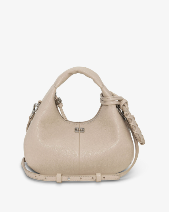 Bolso mini hobo gris Ganni Bolso mini hobo gris Ganni